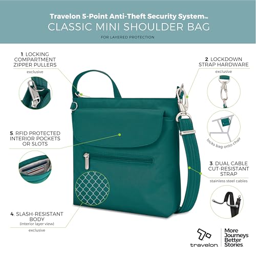 Image of Travelon Anti-Theft Classic Mini Shoulder Bag