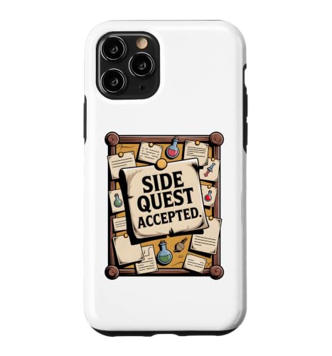 �Q�[�}�[����RPG�t�@���^�W�[�T�C�h�N�G�X�g Side Quest Accepted �X�}�z�P�[�X iPhone 11 Pro �p