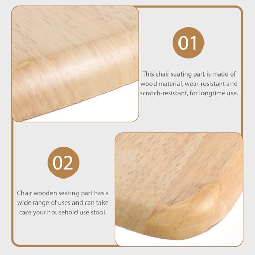 Asiento de madera para taburete y silla de comedor en color caqui 5