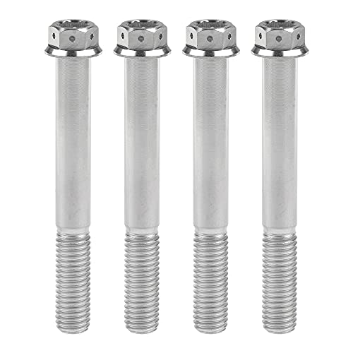 Tornillos M10 de titanio plata antiaflojamiento para chasis