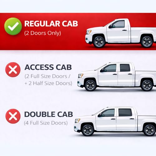 Image of KPY Rain Guards Fit for 2005-2015 Toyota Tacoma Single Cab, Out-Channel Window Visors Vent Wind Deflectors 2PC, Truck Accessories for 05-15 Tacoma Regular Cab (Single Cab Only)