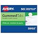 Avery Gummed Index Tabs, 50 Tabs (59102)