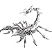KonHaovF 3D Metal Puzzle Scorpion for Adults, DIY 3D Metal Model Kits to Build with Tool, 3D Desktop Model Kits Building Toys for Adults/Teens