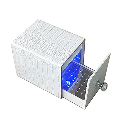 Boîte anti-poussière manucure avec poignée pour rangement salon