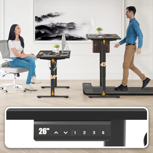 Image of STARY Electric Standing Desk Adjustable Height Sit Stand Home Office Desk with Splice Board