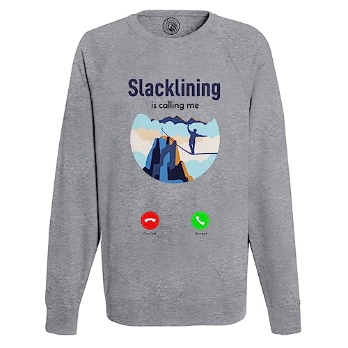 Sweat shirt homme slackline le grand frisson de la montagne