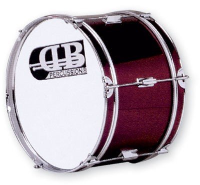 DB Percussion DB0048 - Bombo banda 18" x 10", color rojo vino