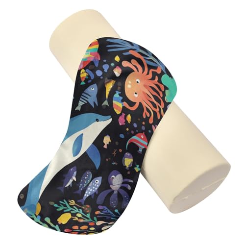 Almohada cilíndrica de espuma viscoelástica con funda lavable miniatura 2