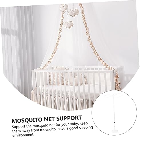 1 Conjunto suporte mosquiteiro infantil suporte de rede para berço suporte de dossel de berço porta