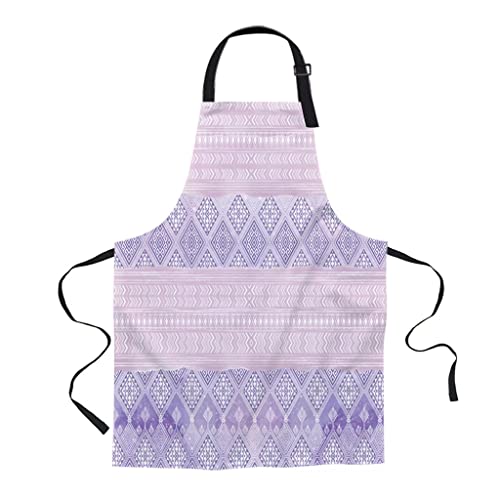 Tjlss Ethnic Style Geometry Aprons For Women Men Kid Cooking Baking Apron Kitchen Utility Equipment Accessories (Color : A, Size : 66X80Cm) #TOP28
