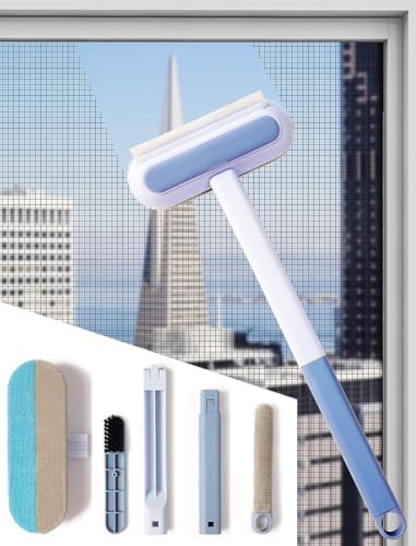 Cleaning Brush For Window Shield, Multifunctional Screen Brush Window Screen Cleaner Brush With Handle, Wet Chemical Cleaning Mesh Screen Cleaning