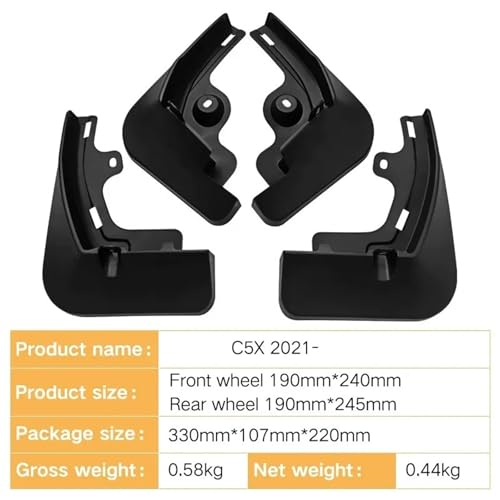 Protector de cejas de rueda Citroen C5X: evite arañazos por salpicaduras de barro 2