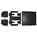 MAXLINER Floor Mats 3 Rows and Cargo Liner Behind 2nd Row Set Black for GMC Acadia/Saturn Outlook with 2nd Row Bucket Seats