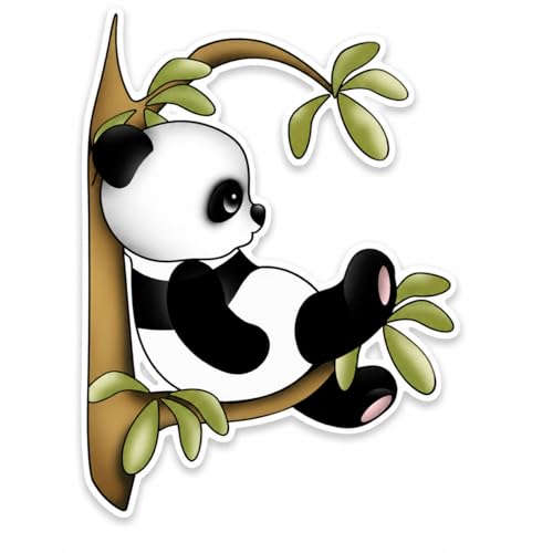 Vinilo Decorativo Panda en Árbol 26 x 24 Pulgadas