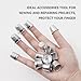 Quluxe 80 Pcs Metal Sewing Quilting Thimbles for DIY Craft Finger Protector- Silver