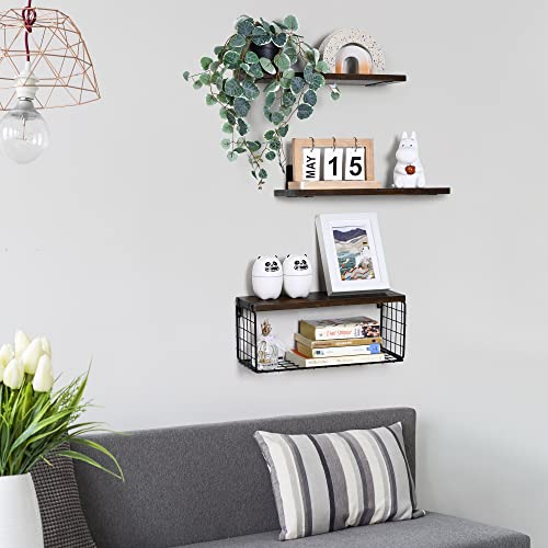 Bathroom Shelves Over Toilet Wall Shelves Floating Book Shelf For Wall Decor Bathroom Shelves Wall Mounted Floating Shelves For Wall Restroom Farmhouse Bedroom Decor Bathroom Furniture Wall Organizer #TOP4