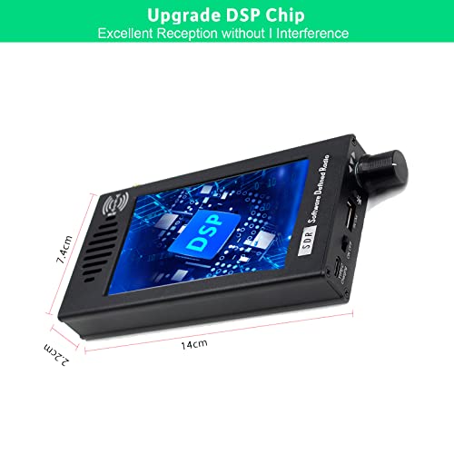 Goozeezoo Portable Shortwave Radio Sdr Dsp Receiver 100Khz-149Mhz Cw/Am/Lsb/Usb/Wfm All World Band Radio With 5000Mah Battery & 4.3" Touch Screen #TOP3