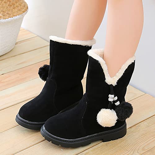 Toddler Boys Size 8 Shoes Kids Baby Girls Shoes Fashion Bowkont Cotton Boots Snow Boots Soft Shoes Fashion Cotton Boot Ankle Boots Infant Boy 5 Summer Shoe3