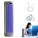 Brizac Air Conditioner, Brizaac Air Conditioner, Qinux Brizaac, Brizac Portable Air Conditioner, Brizac Air Cooler, Upgraded Charging Air Conditioners Silent Type Cooling Fan with 3 Speeds (Gray)