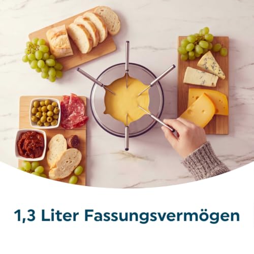 Salter 2-in-1 Raclette-Grill & Fondue-Set, elektrisch, 1400 W – Ansicht 3