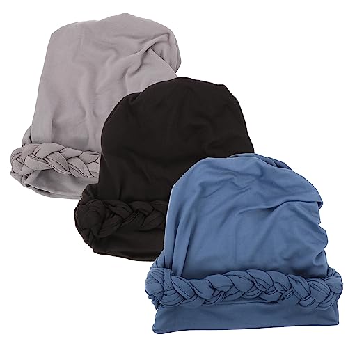 SOIMISS 3piezas Sombrero Turbante Envolvente y Flexible Para Cabello Transpirable y Resistente Para Dormir Casa De Gorro De Mujer