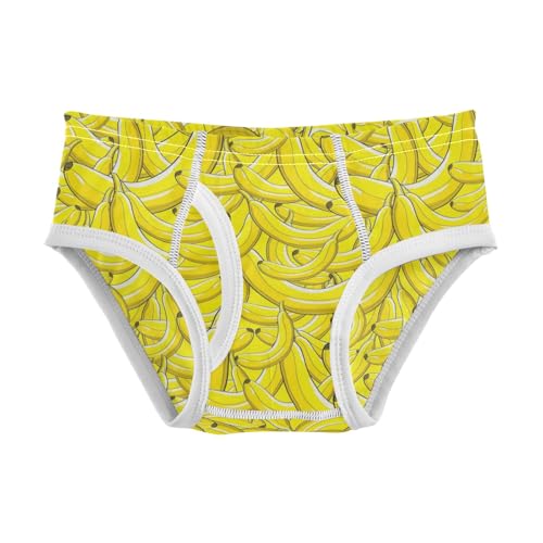 Boys' Exclusive Briefs Toddler Underwear 95% Combed Cotton Boxerbriefs 2T Banana Cluster Pattern 45