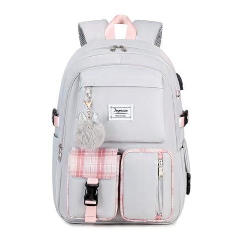 Image of Joymoze Cute Backpack for Girl Teenager Daily Backpack Women Backpack Purse Grey