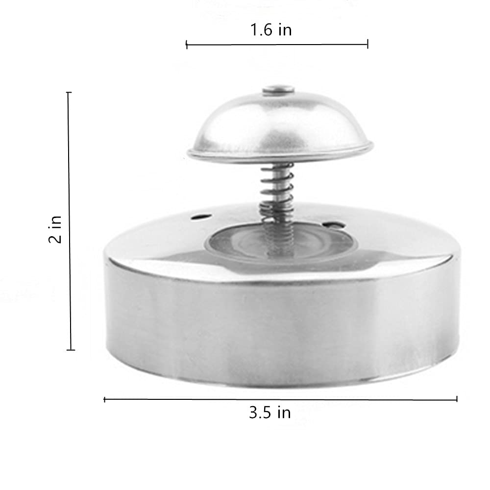 OUKEYI Taglierina e sigillatrice per sandwich, 8,9 cm, rotonda, in acciaio inox, 1 pezzo