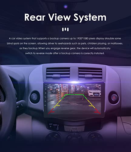 9 Inch Car Radio Bluetooth Stereo For Toyota Rav4 2006 2007 2008 2009 2010 2011 2012, Android 12 Gps Navigation With Apple Carplay Android Auto Weather Rds Dsp Swc Wifi 1080P Usb+ Ahd Rear Camera #TOP3