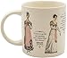 The Unemployed Philosophers Guild Jane Austen Finery Color Changing Mug - Coffee Transforms Day Attire To Show Evening Gowns, Comes in Gift Box, 12 oz