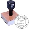 Professional Notary Stamp for Indiana - Notary Public Seal Embosser Indiana, in Round Notary Stamp Kit, 1-5/8 Inch - Ideal for Notary Public in, Complete Indiana Notary Supplies Set #2