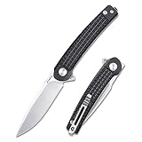 XTOUC Folding Pocket Knives, D2 Steel Sharp Blade EDC Knife, Anti Slip G10 Handle, Front Flipper Ope