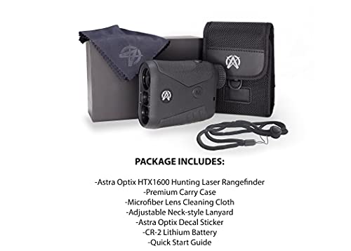 Astra Optix Htx1600 6X21 1760Yd Laser Rangefinder For Hunting, Shooting And Golfing With Bright Hd Lcd Fast 0.25S And Accurate +/-1 Yd. Range Finder #TOP3