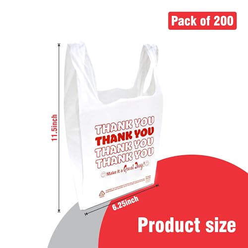 Concession Essentials CE-THANKYOUBAGS-200CT Thank You Bags Pack Of 200Ct thumb #1