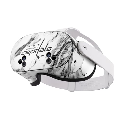Protégez votre Meta Quest 3S avec la Skin Washington Capitals NHL Effet Marbre