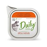 Almo Nature Daily Lot de 32 boîtes de pâtée pour Chiens avec Veau et Carottes sans Gluten 32 x 100 g