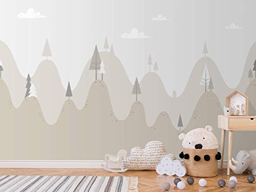 Oedim Fotomural Infantil Vinilo para Pared Paisaje Bosque | Mural | Fotomural Infantil Vinilo Decorativo |350 x 250 cm |...