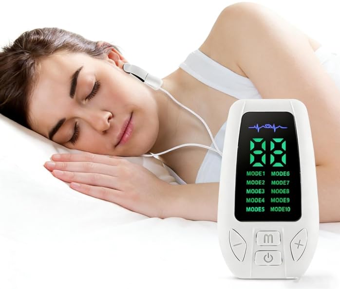 Sleep Aid Device für Adults,Einschlafhilfegerät,Mikrostrom Schlafhilfegerät USB Aufladung Einschlafhilfegerät schlafhilfegerät, Verbesserung des Stressabbau, Schnellen und Tiefen Schlaf