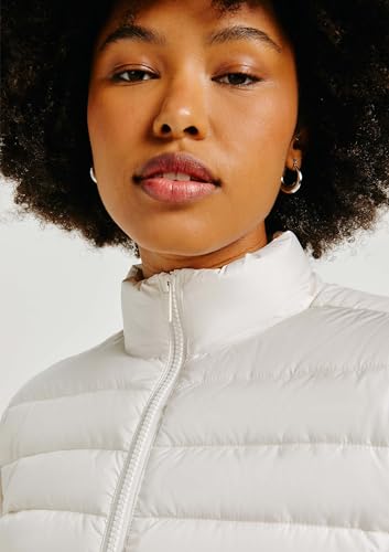 Jaqueta Básica Feminina Puffer Matelassê - Off White G