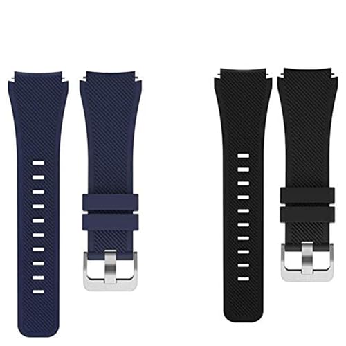 Bracelet 22mm pour montre connectée Blackview W60 en silicone souple haute densité