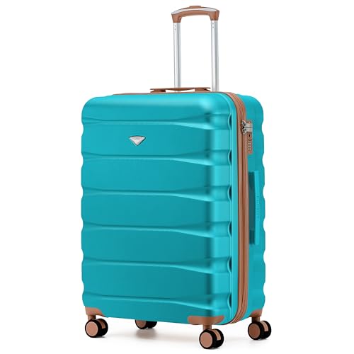 Flight Knight Cabin Suitcase 55x40x20 Ryanair Priority, EasyJet, Jet2 Lightweight Small Durable 4-Wheel Cabin Case, Carry-On for Over 60 Airlines, Hard Shell, 10kg Hand Luggage Bag (55 x 40 x 20 cm)