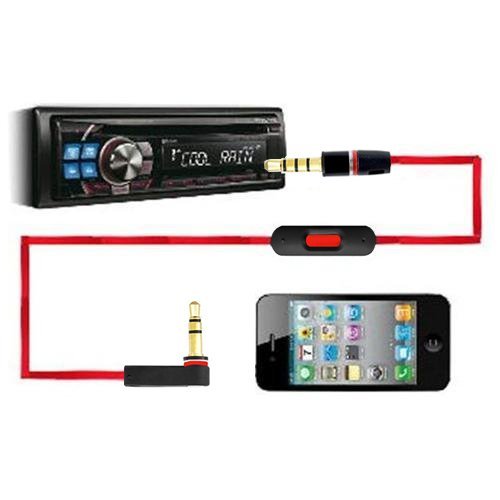 Vervangende kabel voor Dr Dre Beats Monster hoofdtelefoon afstandsbediening kabel Pro Solo Studio Mixr Aux Hilfs Lead (zwart & rood) - Afbeelding 4