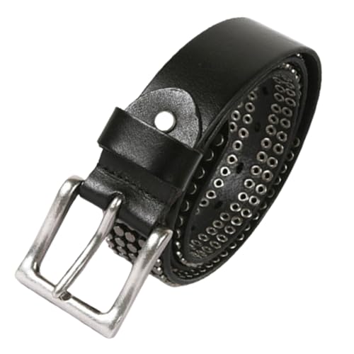 Ceinture en cuir à rivets pour ajuster votre pantalon avec style décontracté rock