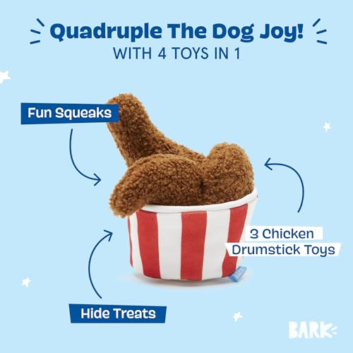 Bark 2 in 1 Interactive Plush Dog Toy, Rip and Reveal Dog Toy for Medium & Large Dogs - Image 2