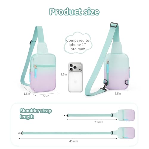 Image of Birthday Gifts for 8 9 10 11 12 Year Old Teens Girls Kids, Fanny Pack Crossbody Bag Sling Belt Bags Purse, Dorm Travel Essentials for Girls Fashion, Preppy Tween Teen Girl Gift Trendy Stuff