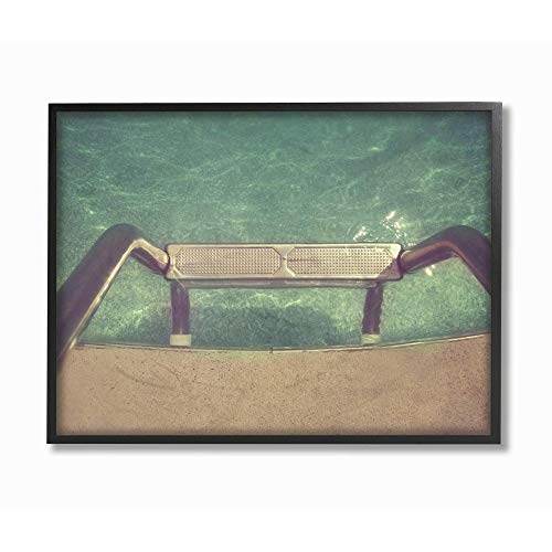 Cuadro enmarcado Ladder into Pool Summer 30 x 24 pulgadas