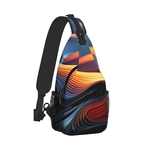 Bolso cruzado tipo sling para mujeres y hombres miniatura 2