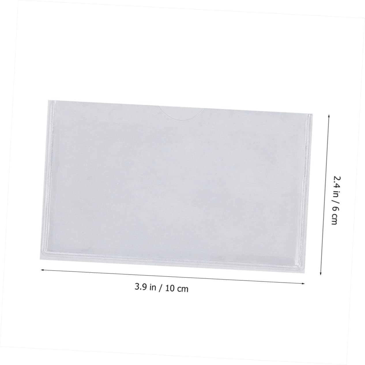 Happyyami 72pièces Pochettes Transparentes Auto-adhésives Pour Organiser Et Protéger Badges Cartes Et Documents Durable Et Résistant