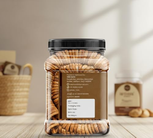 Image of TREE NUTS Premium Anjeer 200g | Soft & Fresh Dried Figs | Fiber Rich Healthy Dry Fruit Snack | Natural Anjir for Digestion & Energy | Jar Pack