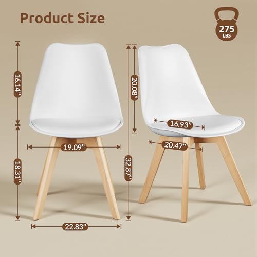 CangLong-4-Esszimmerstuhle-mit-Beinen-aus-massivem-Buchenholz-Modernes-Retro-Design-der-Jahrhundertmitte-Polsterstuhle-fur-Kuche-Esszimmer-und-Wohnzimmer-Weis | Dealmeister.io Alt tag für bilder post titel